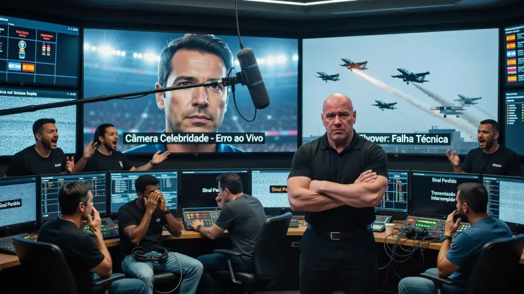 UFC president Dana White has admitted his production team is no longer the worst in sports after the FIFA World Cup final broadcast between Spain and Argentina featured a string of celebrity camera mishaps and a botched flyover.